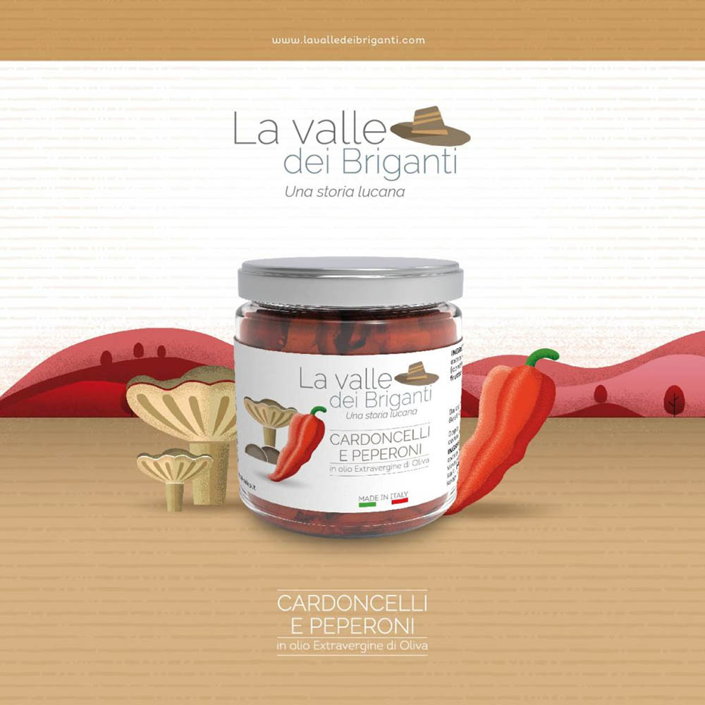 Effort Studio - Agenzia di comunicazione e web marketing - Bari packaging illustrazione rendering la valle dei briganti