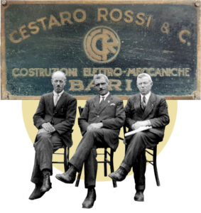 I tre fondatori della Cestaro Rossi SpA di Bari